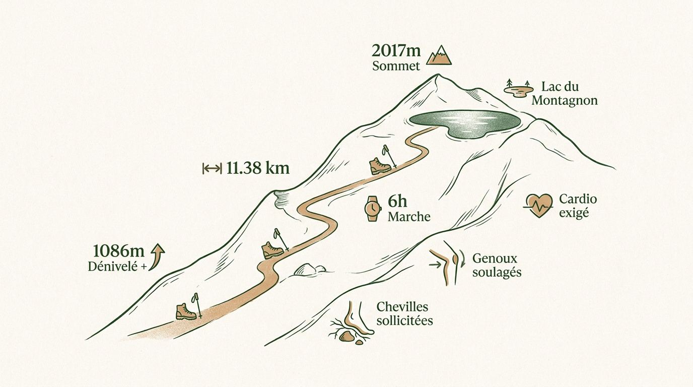 Données techniques : altitude, distance et durée
