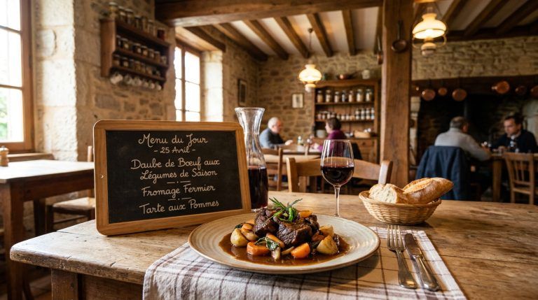 Menu du jour à la française : tradition et bons plans