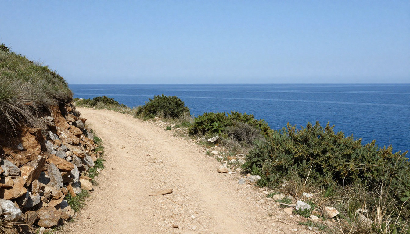 Sillonner les sentiers escarpés vers le littoral
