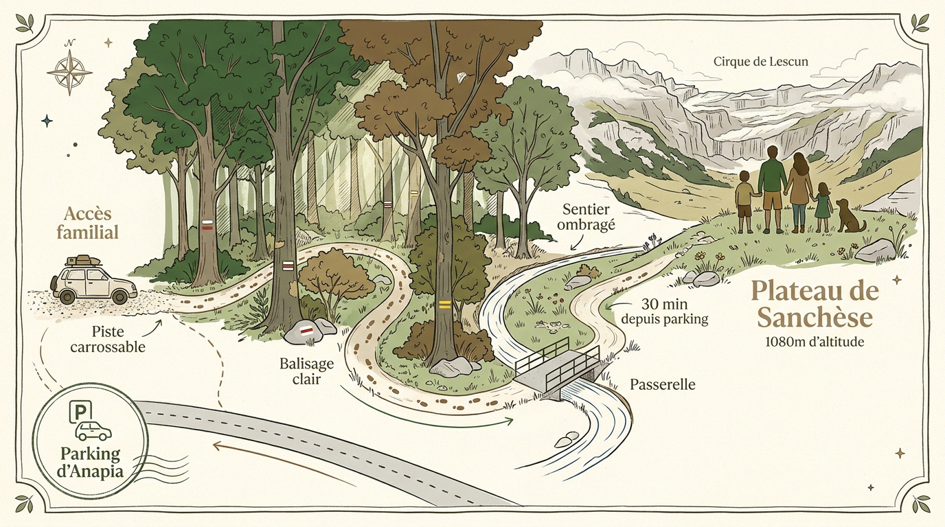 Le plateau de Sanchèse : l'écrin sauvage de Lescun