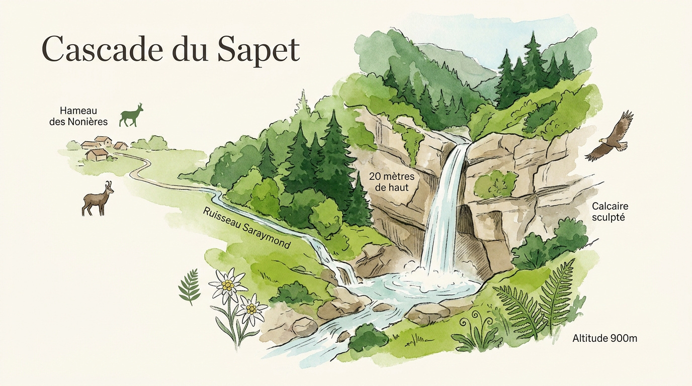 Cascade du Sapet : randonnée et fraîcheur dans le Diois