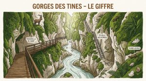 Randonnée aux gorges des Tines : guide à Sixt-Fer-à-Cheval