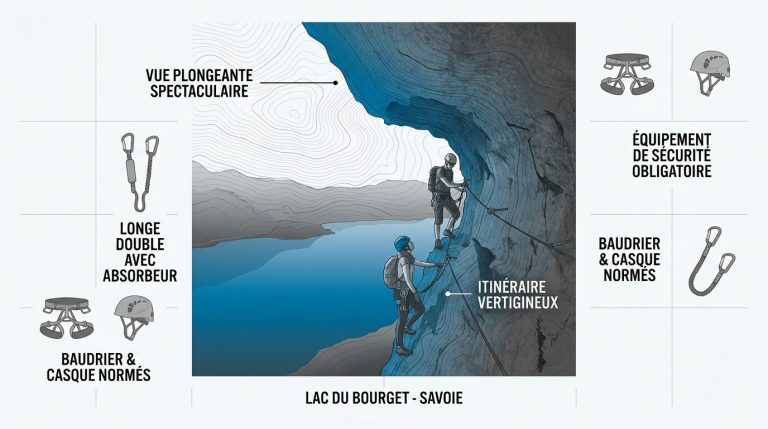 S&rsquo;élancer sur la via ferrata de la dent du chat en Savoie