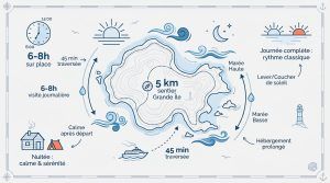 Quel temps de visite prévoir pour les îles Chausey ?
