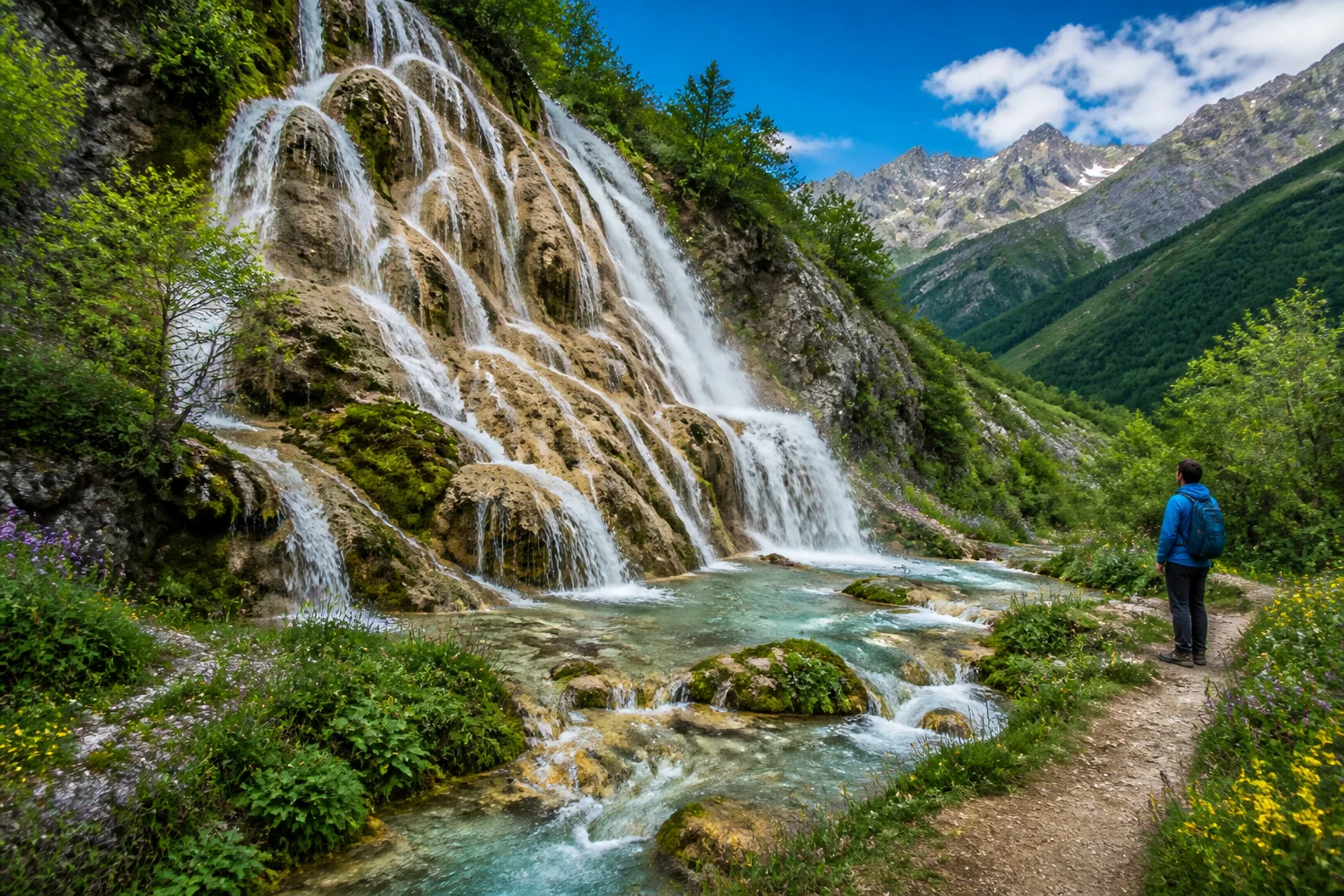 Cascade de costeplane majeste naturelle