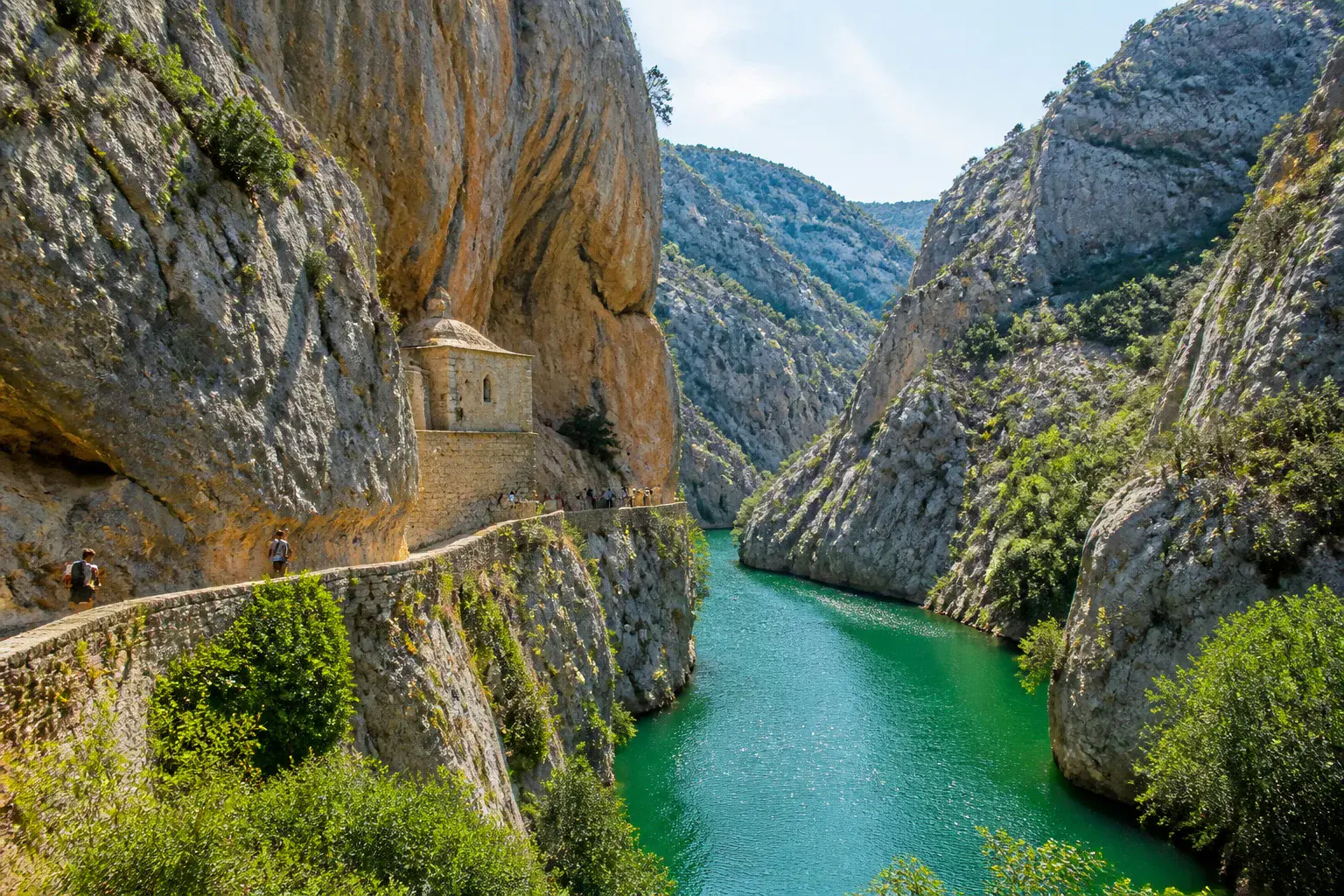 Gorges de galamus ermitage et canyon