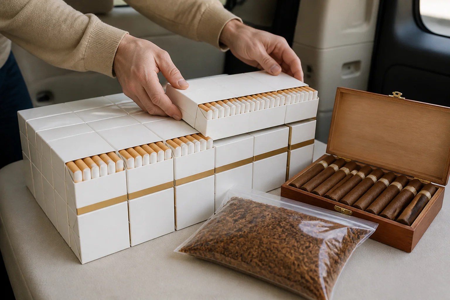 Collection de tabac organisee