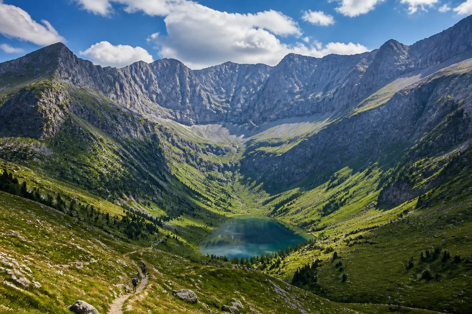 Cirque destaube pyrenees majestueuses
