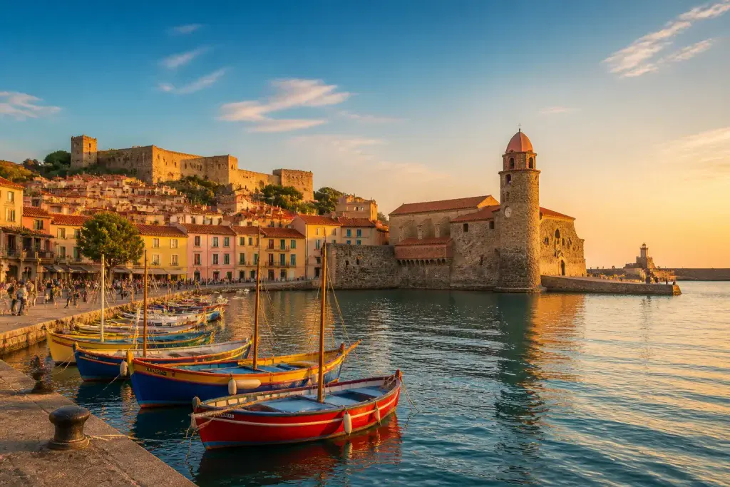 Collioure au coucher du soleil