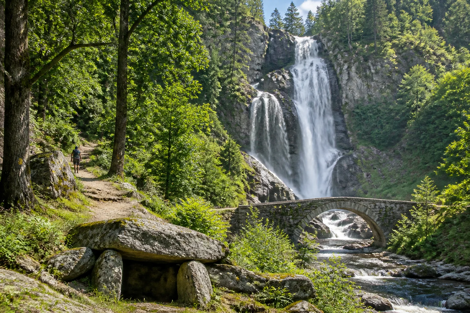 Cascade de clars majestueuse