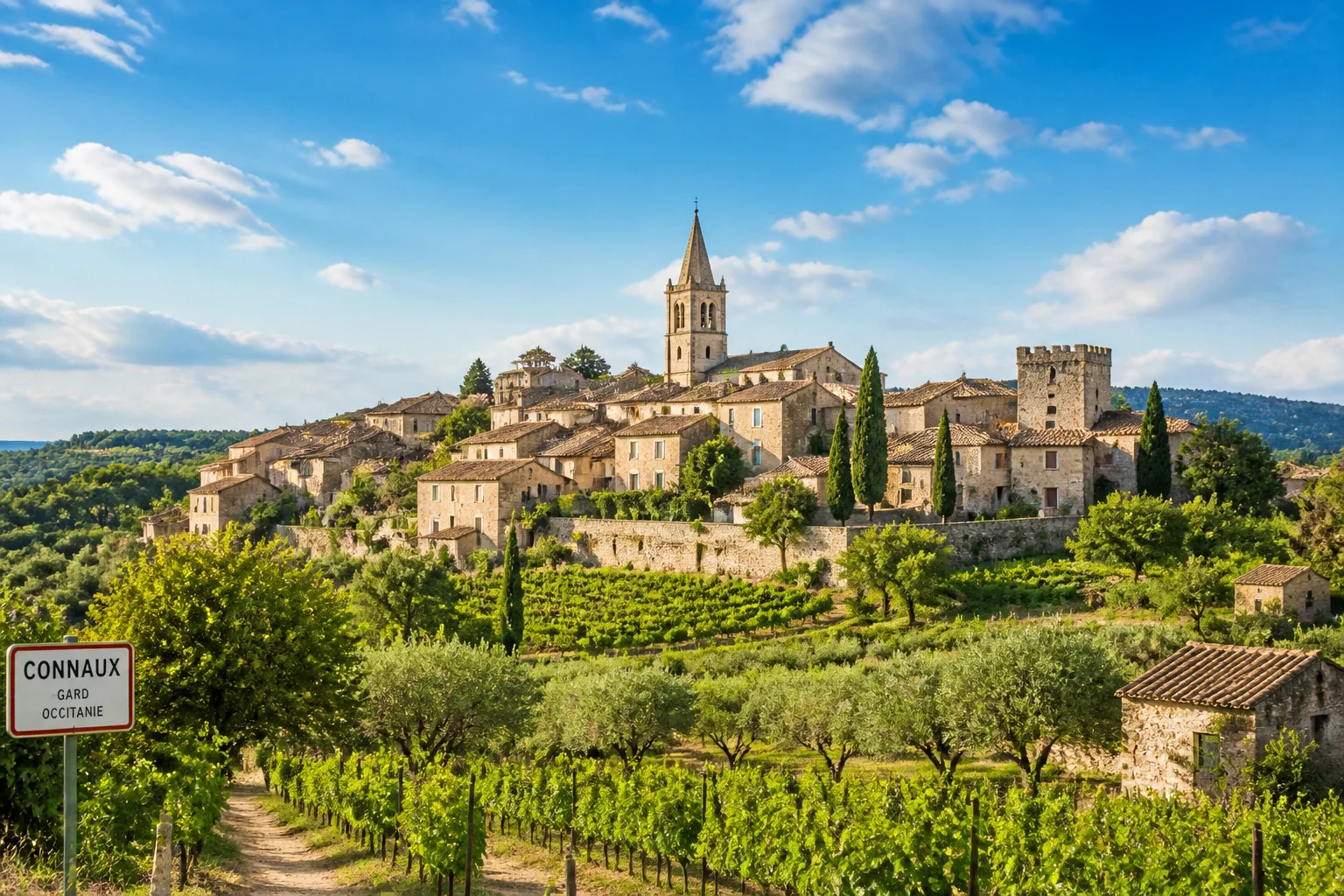 Connaux village pittoresque du gard