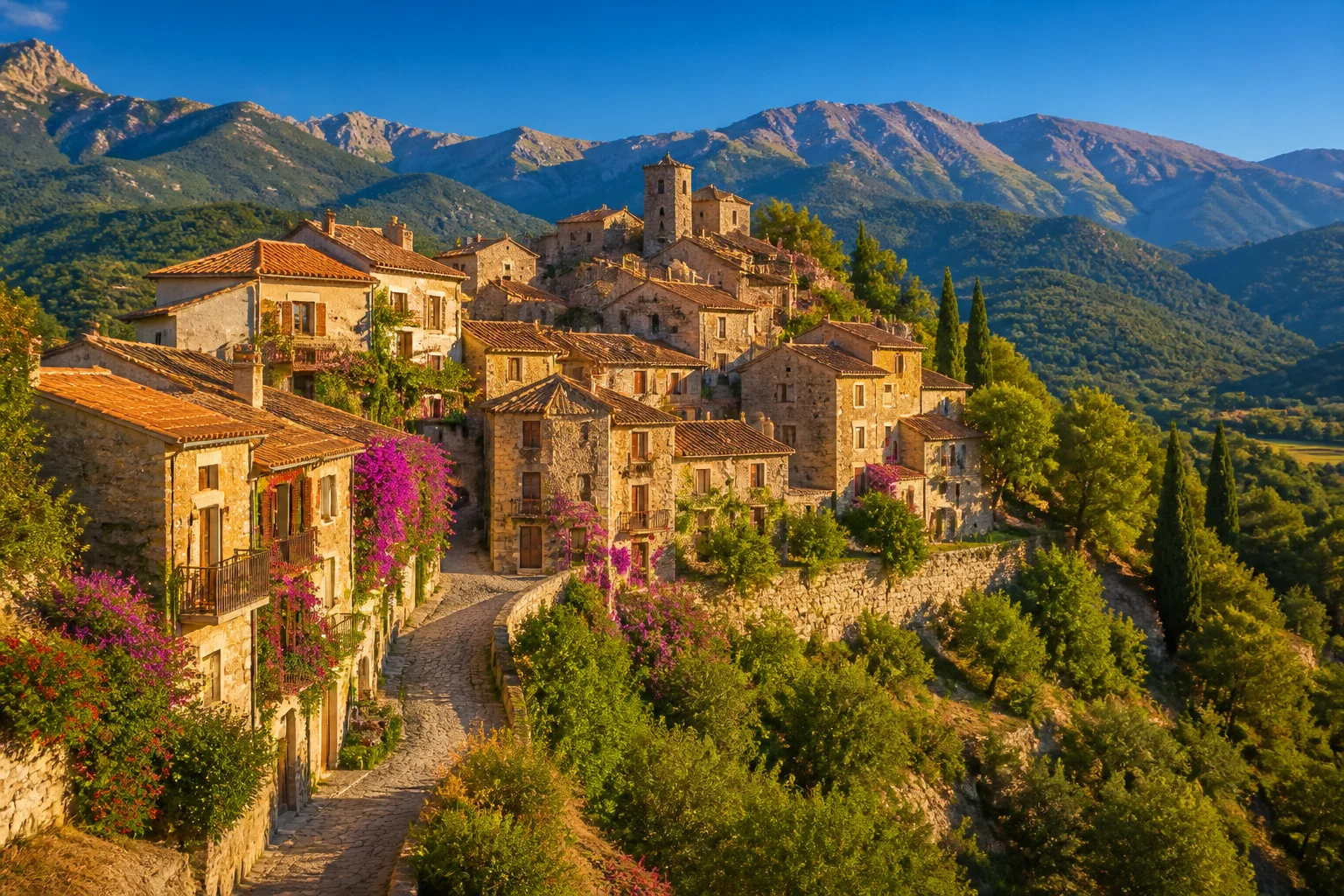 Eus le village le plus ensoleille de france