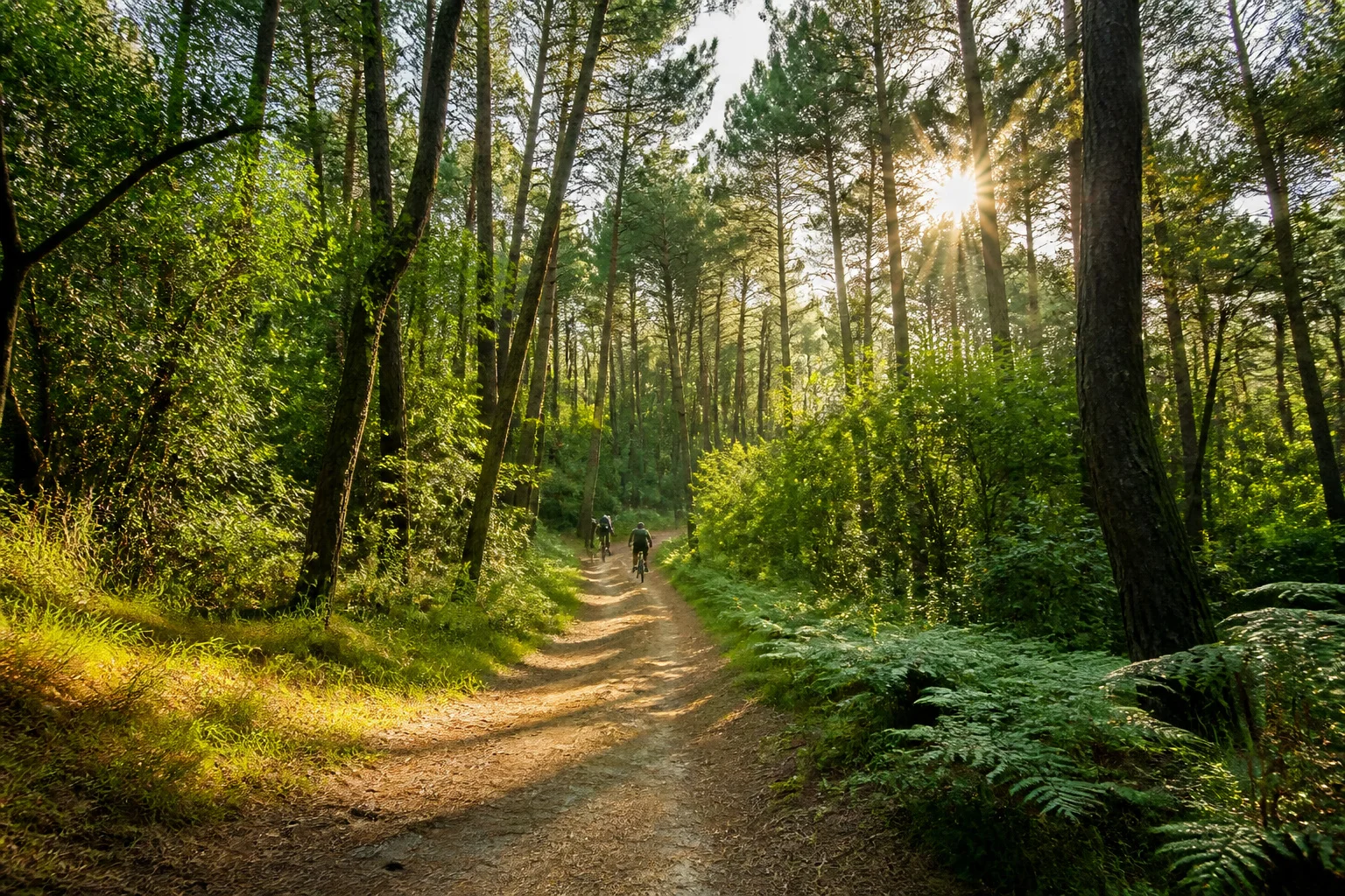 Foret du pignada anglet vtt au soleil
