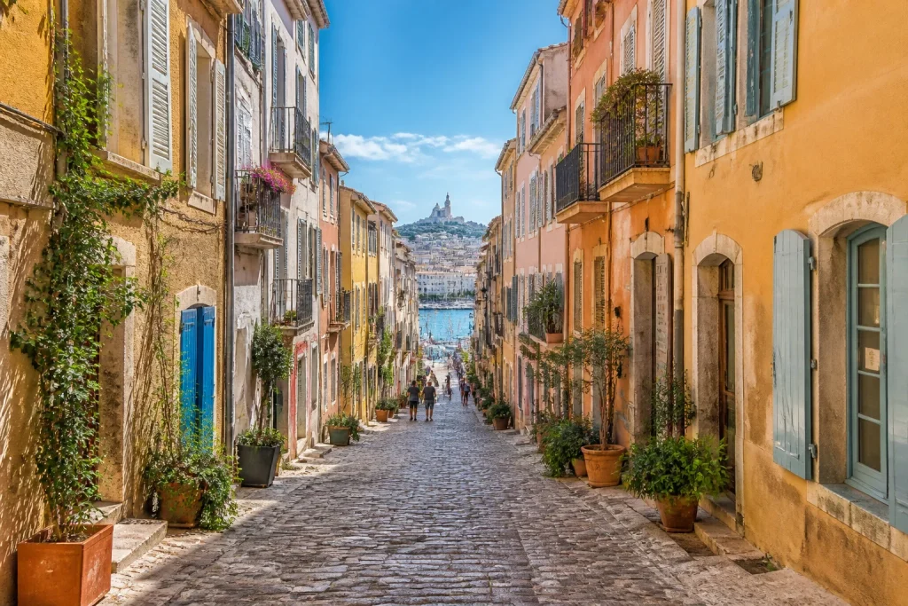Ruelle pittoresque du panier a marseille