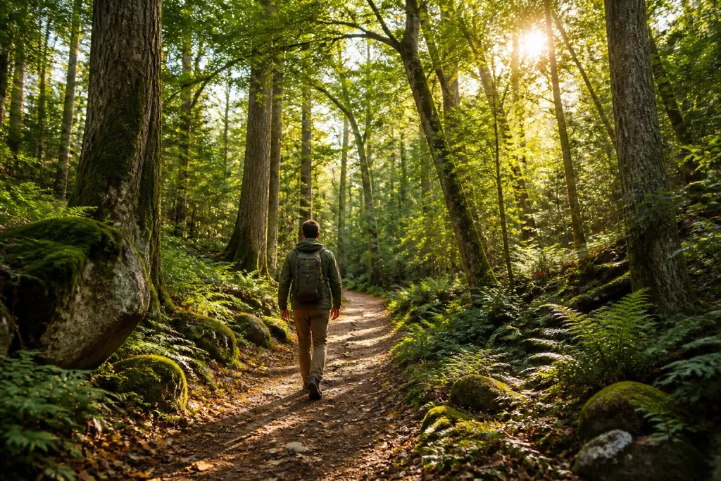 Exploration en foret