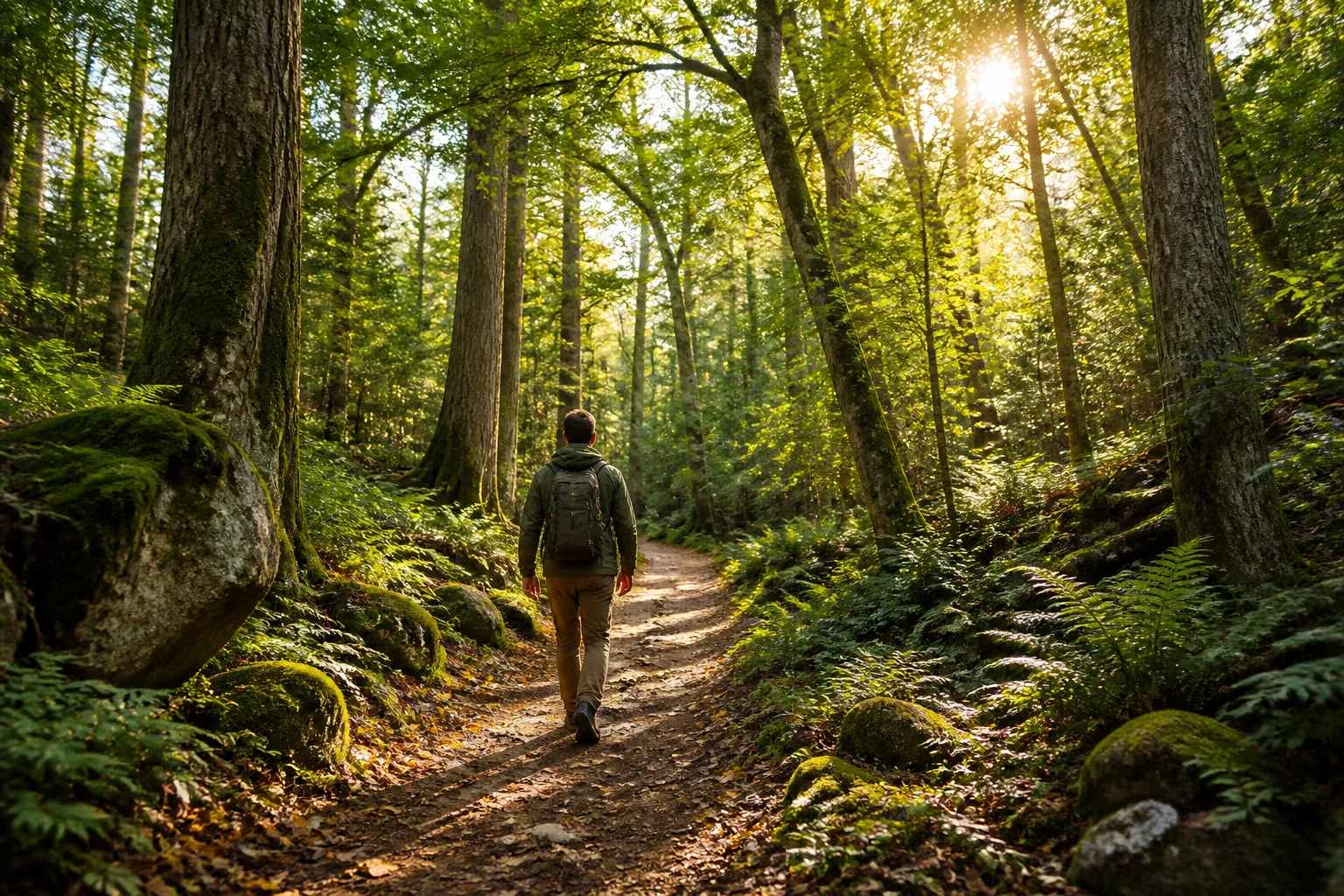 Exploration en foret