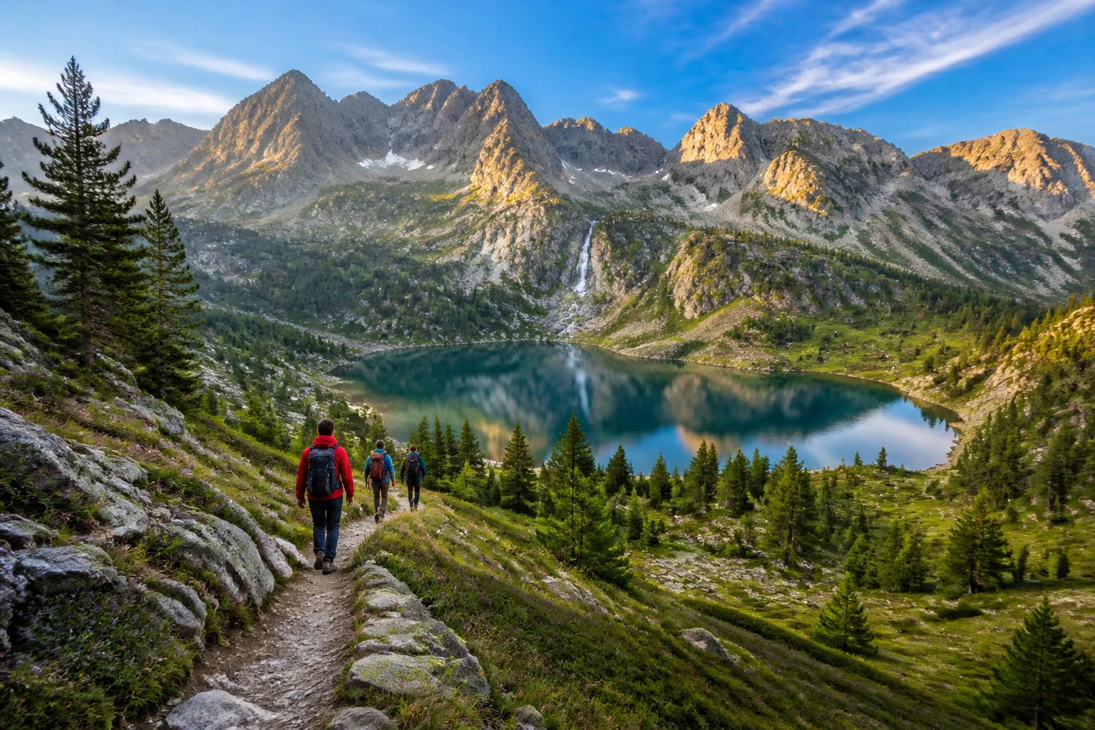 Randonnee pittoresque dans les pyrenees