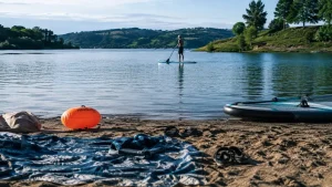Lac de Pareloup : 3 plages surveillées, 130 km de berges et des activités pour toute la journée